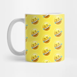 Rolling on the Floor Laughing Emoji Pattern | Pop Art Mug